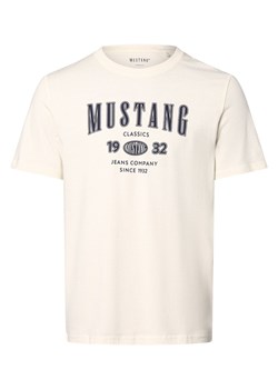 Mustang Koszulka męska - Styl Austin Mężczyźni Bawełna écru nadruk ze sklepu vangraaf w kategorii T-shirty męskie - zdjęcie 170230414