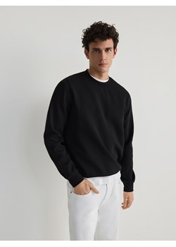 Reserved - Gładka bluza z bawełną - czarny ze sklepu Reserved w kategorii Bluzy męskie - zdjęcie 170235172