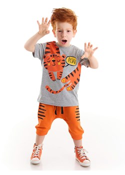 Denokids 2-częściowy zestaw &quot;Roar Tiger&quot; w kolorze szaro-pomarańczowym ze sklepu Limango Polska w kategorii Komplety chłopięce - zdjęcie 170235222