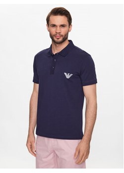 Emporio Armani Underwear Polo 211804 3R482 48336 Granatowy Regular Fit ze sklepu MODIVO w kategorii T-shirty męskie - zdjęcie 170237152