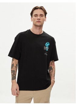 Jack&Jones T-Shirt Floral 12253401 Czarny Wide Fit ze sklepu MODIVO w kategorii T-shirty męskie - zdjęcie 170237892