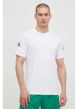 adidas Performance t-shirt męski kolor biały gładki GN5726 ze sklepu ANSWEAR.com w kategorii T-shirty męskie - zdjęcie 170238533