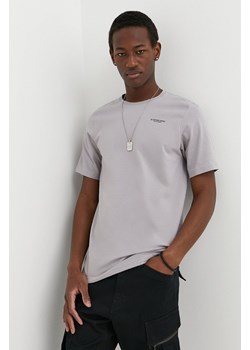 G-Star Raw t-shirt męski kolor szary gładki ze sklepu ANSWEAR.com w kategorii T-shirty męskie - zdjęcie 170238651