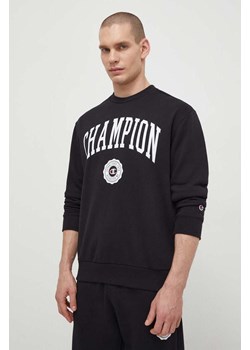 Champion bluza męska kolor czarny z nadrukiem 219839 ze sklepu ANSWEAR.com w kategorii Bluzy męskie - zdjęcie 170238911