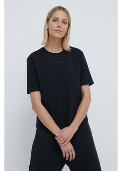 Calvin Klein Performance t-shirt damski kolor czarny ze sklepu ANSWEAR.com w kategorii Bluzki damskie - zdjęcie 170239162
