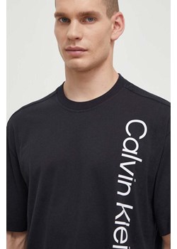 Calvin Klein Performance t-shirt bawełniany męski kolor czarny z nadrukiem ze sklepu ANSWEAR.com w kategorii T-shirty męskie - zdjęcie 170239220