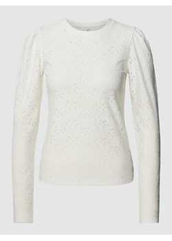 Bluzka z długim rękawem i ażurowym wzorem model ‘SMILLA’ ze sklepu Peek&Cloppenburg  w kategorii Bluzki damskie - zdjęcie 170242733