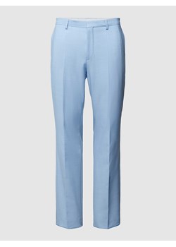 Spodnie o kroju regular fit z zakładkami w pasie i kieszeniami z tyłu model ‘Hesten’ ze sklepu Peek&Cloppenburg  w kategorii Spodnie męskie - zdjęcie 170242764