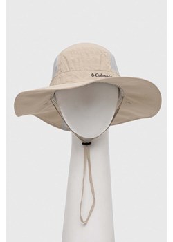 Columbia kapelusz Coolhead II Zero kolor beżowy 2101061 ze sklepu ANSWEAR.com w kategorii Kapelusze męskie - zdjęcie 170244771