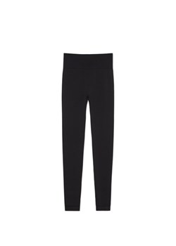Cropp - Gładkie czarne legginsy - czarny ze sklepu Cropp w kategorii Spodnie damskie - zdjęcie 170245354