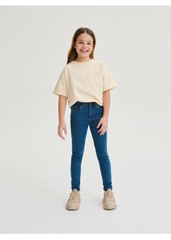 Reserved - Jeansy skinny high waist - niebieski ze sklepu Reserved w kategorii Spodnie dziewczęce - zdjęcie 170245522