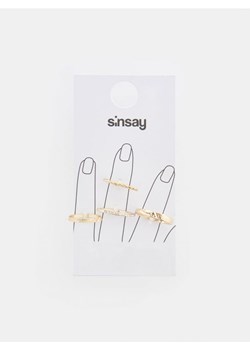 Sinsay - Pierścionki 4 pack - złoty ze sklepu Sinsay w kategorii Pierścionki - zdjęcie 170246612