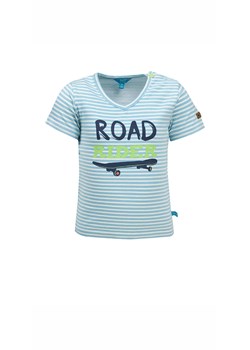 T-shirt chłopięcy niebieski w paski - Road Rider - Lief ze sklepu 5.10.15 w kategorii T-shirty chłopięce - zdjęcie 170247501