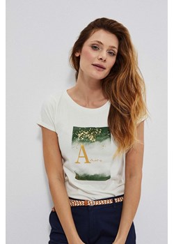 Koszulka damska z nadrukiem biała ze sklepu 5.10.15 w kategorii Bluzki damskie - zdjęcie 170247543