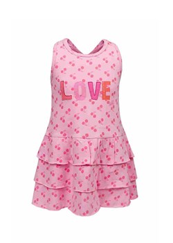 Sukienka dziewczęca bez rękawów, różowa, Love, Lief ze sklepu 5.10.15 w kategorii Sukienki dziewczęce - zdjęcie 170247660