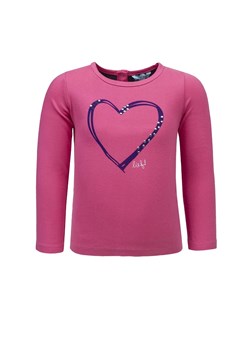 Dziewczęca różowa bluzka z długim rękawem ze sklepu 5.10.15 w kategorii Kaftaniki i bluzki - zdjęcie 170247794