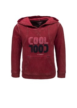 Chłopięca bordowa bluza z kapturem - COOL - Lief ze sklepu 5.10.15 w kategorii Bluzy i swetry - zdjęcie 170247854