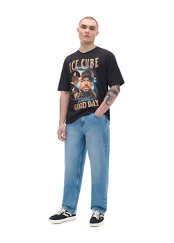 Cropp - Czarna koszulka z nadrukiem Ice Cube - czarny ze sklepu Cropp w kategorii T-shirty męskie - zdjęcie 170252553