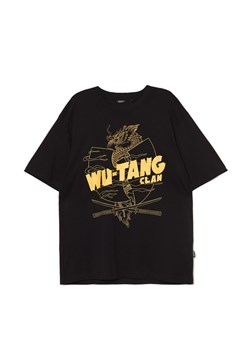 Cropp - Czarna koszulka z nadrukiem Wu Tang Clan - czarny ze sklepu Cropp w kategorii T-shirty męskie - zdjęcie 170252554