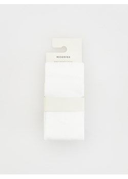 Reserved - Bawełniane rajstopy 2 pack - złamana biel ze sklepu Reserved w kategorii Rajstopy dziecięce - zdjęcie 170252722