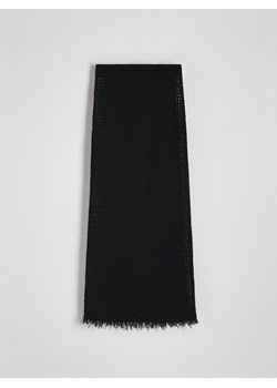 Reserved - Dzianinowa spódnica midi - czarny ze sklepu Reserved w kategorii Spódnice - zdjęcie 170252731