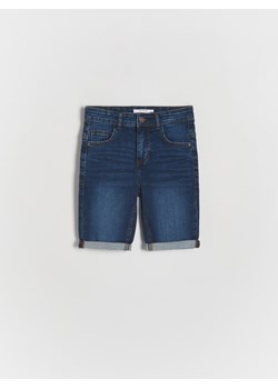 Reserved - Jeansowe szorty - granatowy ze sklepu Reserved w kategorii Spodenki chłopięce - zdjęcie 170252773