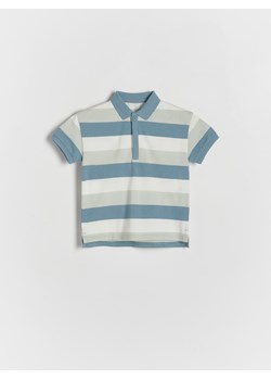Reserved - T-shirt polo w paski - granatowy ze sklepu Reserved w kategorii Koszulki niemowlęce - zdjęcie 170252820