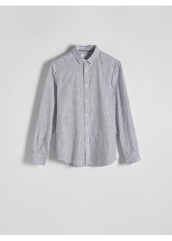Reserved - Koszula regular fit w paski - granatowy ze sklepu Reserved w kategorii Koszule męskie - zdjęcie 170253123