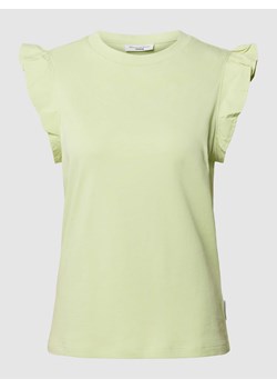 T-shirt z dołem obszytym falbaną ze sklepu Peek&Cloppenburg  w kategorii Bluzki damskie - zdjęcie 170254830