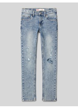 Jeansy o kroju slim fit z 5 kieszeniami ze sklepu Peek&Cloppenburg  w kategorii Spodnie chłopięce - zdjęcie 170255264