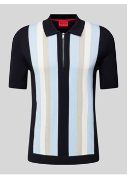 Koszulka polo z krótkim zamkiem błyskawicznym model ‘Sholpon’ ze sklepu Peek&Cloppenburg  w kategorii T-shirty męskie - zdjęcie 170256251