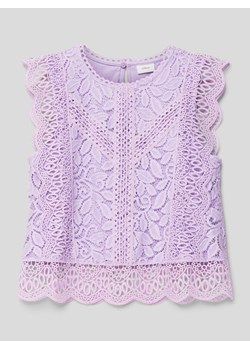 Top bluzkowy z koronką szydełkową ze sklepu Peek&Cloppenburg  w kategorii Bluzki dziewczęce - zdjęcie 170256594