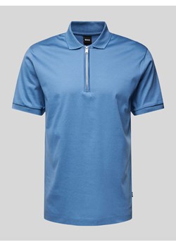 Koszulka polo o kroju slim fit z detalem z logo model ‘Polston’ ze sklepu Peek&Cloppenburg  w kategorii T-shirty męskie - zdjęcie 170256633