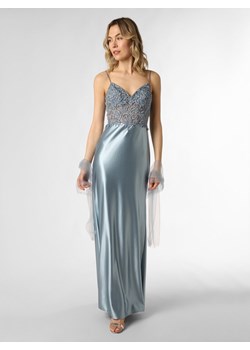 Unique Damska sukienka wieczorowa ze stułą Kobiety Dzianina blue stone jednolity ze sklepu vangraaf w kategorii Sukienki - zdjęcie 170257183