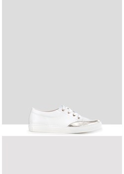 Skórzane białe trampki ze sklepu Molton w kategorii Buty sportowe damskie - zdjęcie 170258240