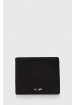 Tommy Hilfiger portfel skórzany męski kolor czarny AM0AM12195 ze sklepu ANSWEAR.com w kategorii Portfele męskie - zdjęcie 170258651