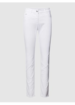 Jeansy o kroju skinny fit w jednolitym kolorze ze sklepu Peek&Cloppenburg  w kategorii Jeansy damskie - zdjęcie 170259294