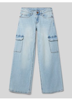 Jeansy o luźnym kroju z kieszeniami cargo ze sklepu Peek&Cloppenburg  w kategorii Spodnie dziewczęce - zdjęcie 170259361