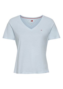 TOMMY JEANS Koszulka w kolorze błękitnym ze sklepu Limango Polska w kategorii Bluzki damskie - zdjęcie 170261901