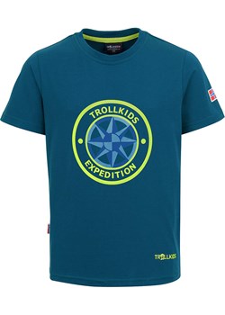 Trollkids Koszulka funkcyjna &quot;Windrose&quot; w kolorze niebieskim ze sklepu Limango Polska w kategorii T-shirty chłopięce - zdjęcie 170267803