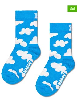 Happy Socks Skarpety (2 pary) w kolorze niebieskim ze sklepu Limango Polska w kategorii Skarpetki dziecięce - zdjęcie 170268231
