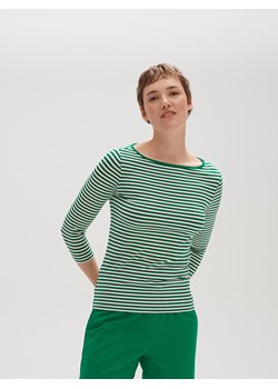 OPUS Koszulka &quot;Sopili&quot; w kolorze zielono-białym ze sklepu Limango Polska w kategorii Bluzki damskie - zdjęcie 170268243