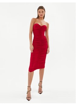 NORMA KAMALI Sukienka koktajlowa KK4223PL911004 Czerwony Slim Fit ze sklepu MODIVO w kategorii Sukienki - zdjęcie 170269763