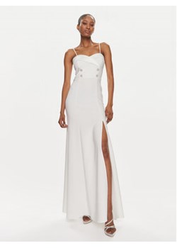 Rinascimento Sukienka wieczorowa CFC0019405002 Biały Regular Fit ze sklepu MODIVO w kategorii Sukienki - zdjęcie 170269954
