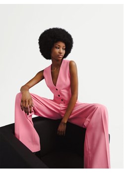 Hugo Spodnie materiałowe Helepher 50508637 Różowy Relaxed Fit ze sklepu MODIVO w kategorii Spodnie damskie - zdjęcie 170269983