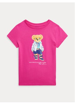 Polo Ralph Lauren T-Shirt Ssbearcn 312929931001 Różowy Regular Fit ze sklepu MODIVO w kategorii Bluzki dziewczęce - zdjęcie 170270093