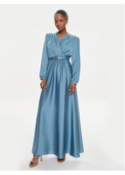 Rinascimento Sukienka wieczorowa CFC0117875003 Niebieski Regular Fit ze sklepu MODIVO w kategorii Sukienki - zdjęcie 170270251