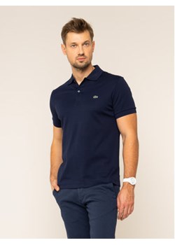 Lacoste Polo DH2050 Granatowy Regular Fit ze sklepu MODIVO w kategorii T-shirty męskie - zdjęcie 170270291