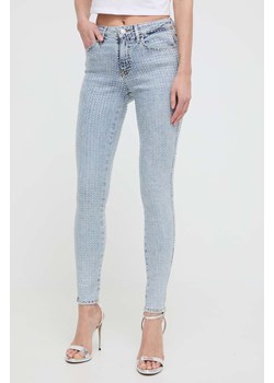 Guess jeansy damskie kolor niebieski W4RAJ3 D4LT0 ze sklepu ANSWEAR.com w kategorii Jeansy damskie - zdjęcie 170270804