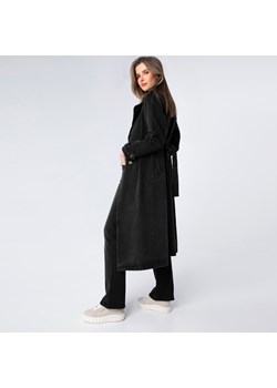 Damski płaszcz dżinsowy z paskiem ze sklepu WITTCHEN w kategorii Płaszcze damskie - zdjęcie 170271752
